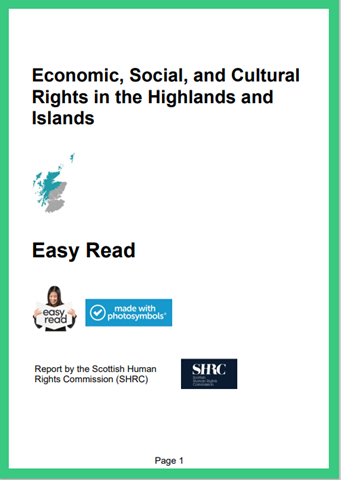 Economic, social and cultural rights in the Highlands and Islands