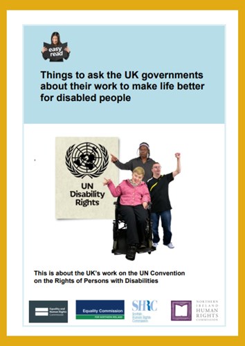 Things to ask the UK governments about that work to make life better for disabled people